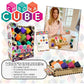 Project Genius Chroma Cube - Colorful Logic Puzzle with 12 Wood Blocks & 25 Brainteaser Cards - Fun 1 Player Game, Multi Color