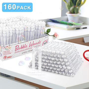 160 Pack Bubble Wands Bulk, Party Favors For Weddings, Valentine'S Day, Anniversaries, Celebrations, Graduation, Birthday, Summe