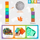 Bmag Magnetic Building Blocks Set, 36pcs 3D Plastic Tiles, Multicolored STEM Toys for Kids 3+ - Model BG23-36