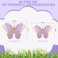 Wettarn 20 Pcs Butterfly Centerpieces For Tables Butterfly Party Decorations 3D Golden Butterfly Table Toppers Centerpiece For Girl Party Birthday Baby Shower (Purple,12 X 9 In,10 X 7 In)