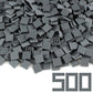 Dark Bluish Gray 2×2 Tile ×500 Parts And Pieces Flat Moc Bricks, Bulk Building Blocks For Smooth Surface Wall Floor, Toy Accessories Compatible With Major Brands