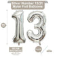 40 Inch Silver 13 Number Balloons Giant Jumbo Huge 13 Or 31 Foil Mylar Helium Number Digital Balloons Silver Birthday Mylar Digi