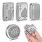 Ggstddup 4 Pcs Poker Fidget Slider Fidget Toy Adults Poker Push Card Metal Magnet Edc Pusher Finger Top Suitable For Teenagers A