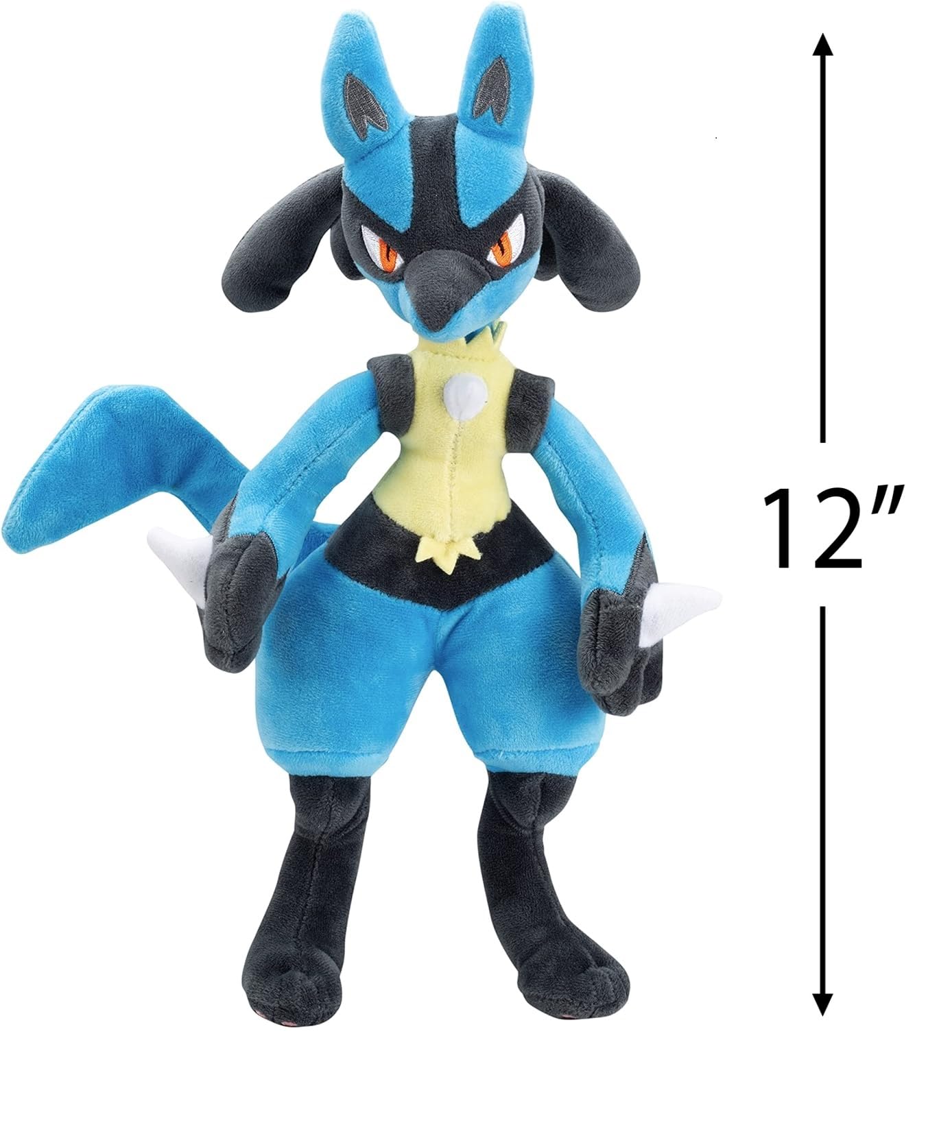 Pok?mon 12 Large Lucario Plush - Officially Licensed - Quality Soft Stuffed Animal Toy - Add to Your Collection - Great Gift for Kids  Boys & Girls