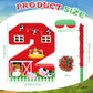 Hungdao Farm Birthday Piñata - Number 2, Red Cardboard Piñata with Blindfold, Bat & Confetti for Boys & Girls Party Decorations