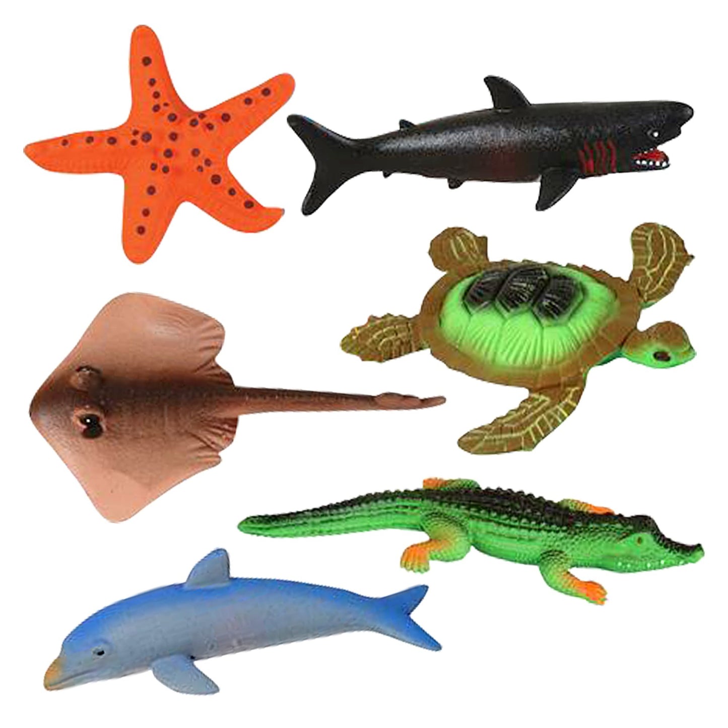 ArtCreativity Growing Sea Animals 6 Different Water Expanding Sea Creatures - Grows 6X Larger, Amazing Sensory Jelly-Like Toy, F