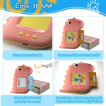 Toddler Toys Talking Flash Cards For Toddlers English Version 224 Sight Words Toys - Learning Educational Gifts For Age 1 2 3 4