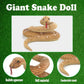 Mukouxun 112 Inch Stuffed Animal Snake Giant Stuffed Snake Kids Toys Stuffed Animal Snake Prank Props Giant Snake Plush Giant Anaconda (Brown)