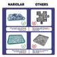 Nariolar 12'' X 8.7'' Puzzle Sorting Trays Stackable, 6 Pack Puzzle Sorter For Sorting 1000/1500/2000 Puzzle Pieces
