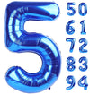 Navy Blue 5 Balloon, Number Balloon 40 Inch, Blue Party Supplies, 5Th Birthday Balloon Decorations, 5 Number Balloons, Number 5