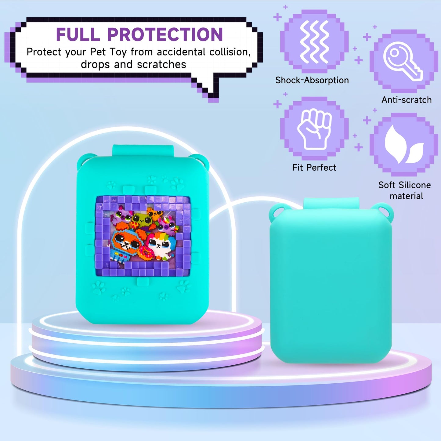 Silicone Cover Case With Lanyard For Bitzee Interactive Toy Digital Pet And Accessories