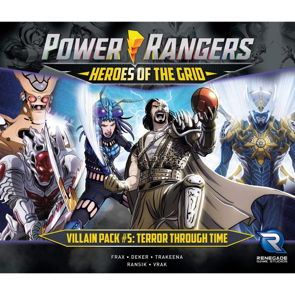 Renegade Games Studios Power Rangers Heroes Of The Grid: Villain Pack #5 Terror Through Time Expansion - Rpg Boardgame,Renegade