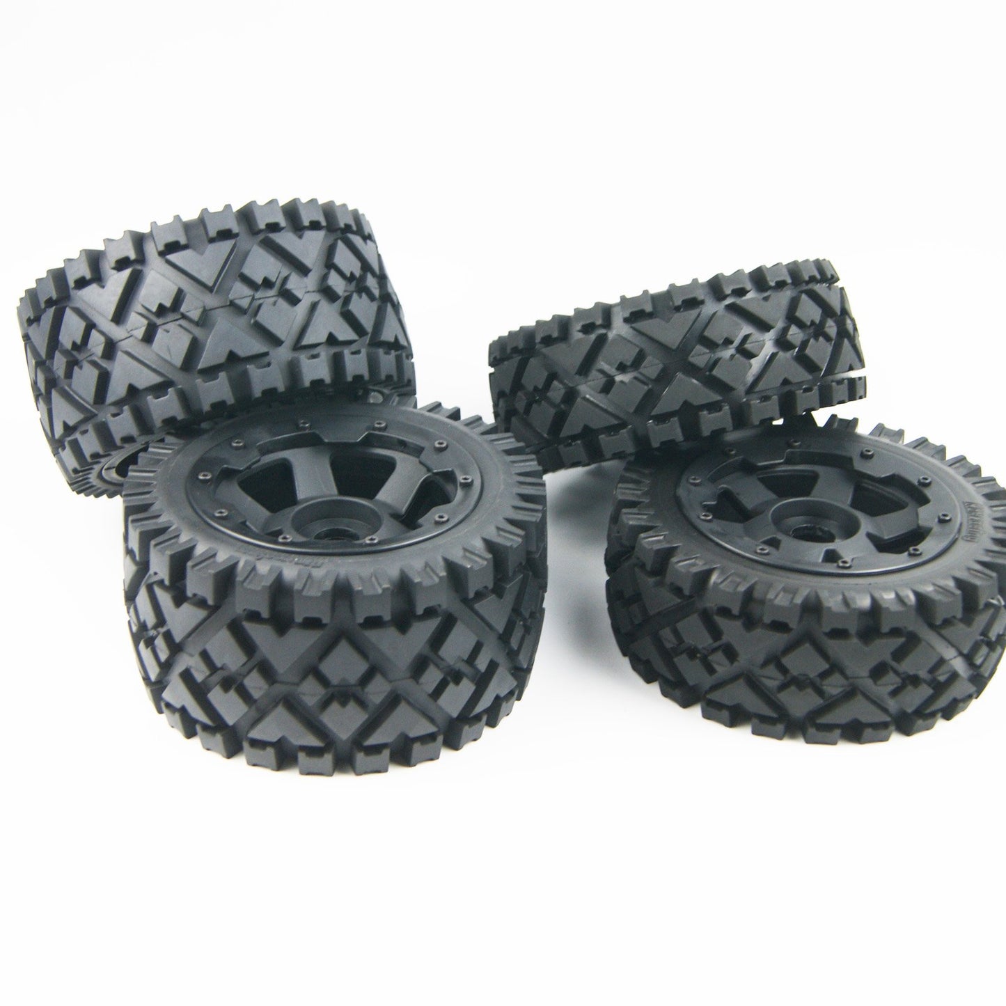 TITRACING Front Rear All Terrain Tire Wheel for 1/5 HPI ROVAN KingMotor KM BAJA 5B SS
