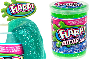 Ja-Ru Flarp Glitter Putty Scented Noise Putty (3 Units Assorted Color) Squishy Shine Rainbow Glitter Sparkling Colors, Noise Putty Slime, Stress Toy For Kids, Party Favors For Boys And Girls. 339-3P