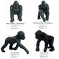 FUNSHOWCASE 10-Piece African Jungle Animals Toy Set - Realistic Chimpanzees & Gorilla Figurines for Play and Collecting