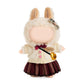 QIUTIMIY Clothes for Doll 17cm Doll Clothes 5-Piece-Set Doll Clothes enhanced Doll Outfit with Accessories-Headdress+Sweater+Shirt+Pleated Skirt+Bag(NO Doll Included)