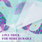 Wernnsai 50Pcs Mermaid Party Napkins - Mermaid Birthday Party Decorations Kids Princess Birthday Paper Napkins Disposable 3-Ply Tails Dinner Napkins For Girls Birthday Under The Sea Pool Party