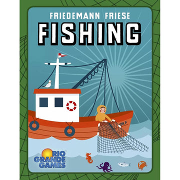 Rio Grande Games: Fishing - Trick Taking Card Game, Ocean Theme, Card Drafting & Point Collection, Ages 14+, 3-5 Players, 30-60