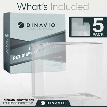 Dinavio Crafthouse Pet Plastic Pkmn Booster Box Protector - Booster Box Case Display Protectors - Compatible With English Modern