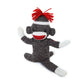 Plushland Adorable Sock Monkey 8 Inches Tall - Soft Realistic Plush Knitted Stuffed Animal Toy Gift - For Kids, Babies, Teens, Girls And Boys (Brown)