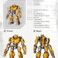 Transformers Bumblebee Figure Model Kit - B-127 Cybertron Easy To Assemble 3D Articulated Action Figure Pre Painted Collectible
