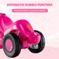 Olakids Kids Motorcycle, 6V Electric Ride On Car With Automatic Bubble Function, Foot Pedal, Headlight, Music, 3 Anti-Skip Wheels Vehicle For Children, Toddler Ages 3+