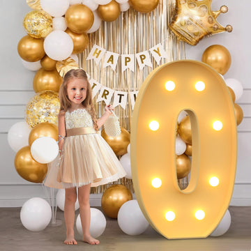 Imprsv 3Ft Marquee Light Up Numbers, Mosaic Numbers For Balloons, Number 0 Balloon Frame, Marquee Light Up Letters, 30Th 40Th 50