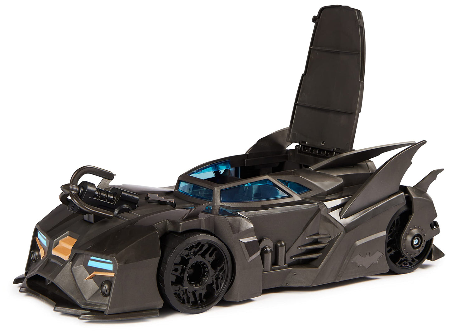 DC Comics Crusader Batmobile Playset with Exclusive Batman Figure, 3 Super-Villain Paper Figures, Transforming Batmobile, Plastic, Ages 4+