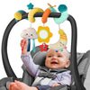 Monstime Car Seat Toys Newborn Toys, Stroller Toys Baby Toys 0-3 Months Infant Toys, Baby Toys For Carseat Stroller Crib, Baby Toys For 0 3 6 9 12 Babies Boys Girls Enfants (Morandi-Pure Cotton)