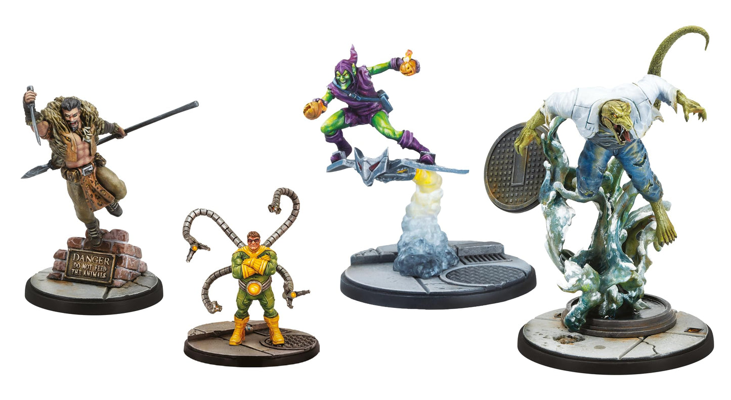 Atomic Mass Games Marvel: Crisis Protocol Spider-Foes Affiliation Pack - Unleash Sinister Villains On The Tabletop! Superhero St