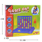SHUYUE 4 in A Row Board Games Foldable Line up 4 Toys Childrens Educational for Kids Blue