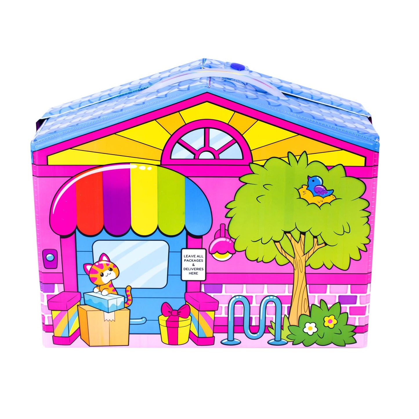 DECORA GIRLZ Sticker Store Playset with 5" Doll - Multi Color, Plastic, Model D1009