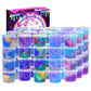 Bvehsr 48 Packs Galaxy Putty Slime, Party Favor For Kids Girls & Boys, Adults, Non Sticky, Stress & Anxiety Relief, Wet, Super Soft Sludge Toy,Easter Basket Stuffers