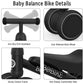 Baby Balance Bike Toys For 12-36 Months Kids Toy Boy And Girls Gifts Toddler Best First Birthday Gift Children Walker No Pedal Infant 4 Wheels Bicycle (Classic, Black)