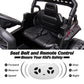 Rctown 12V Kids Ride On Car Truck W/Parent Remote Control, Spring Suspension, Led Lights, Aux Port, Music (White, No Tent)