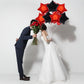 18 Inch Red Black Star Shape Foil Balloon,10Pcs Mylar Helium Balloons Star Balloons For Party Decoration