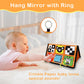 Epessa Baby Mirror Toys For Tummy Time, Newborn Infant Toys 0-6 6-12 Months, Baby Floor Mirror, Black And White High Contrast Baby Toys 0 3 6 9 Month Crawling Sensory Toy, Crib, Brain Development