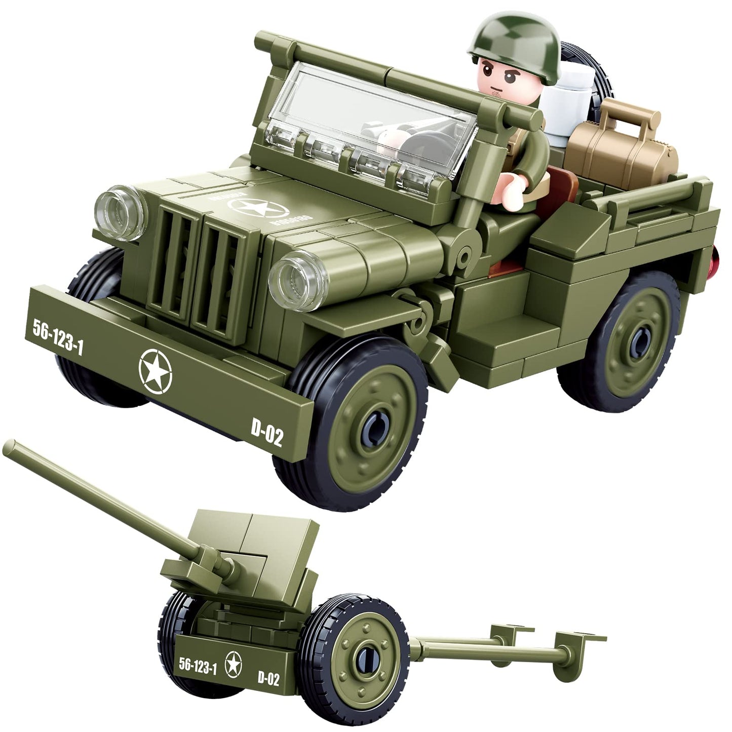 Hhohio World War 2 Landing Craft Building Toys Ww2 Military Vehicle Brick Set, Wwii Army Warship Boat Model Block With 4 Soldier