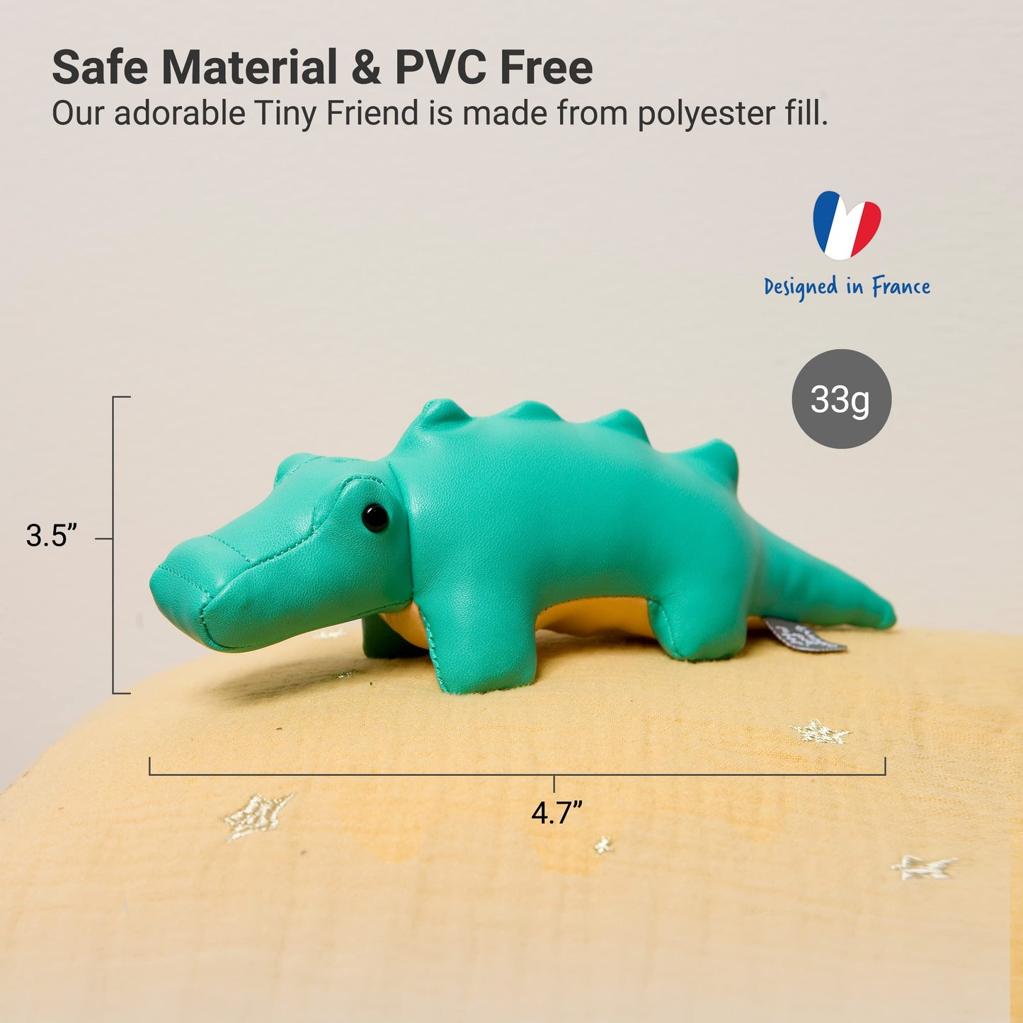 Little Big Friends Tiny Friends | Soft Baby Rattle Toy | Special Stuffed Animal | Easy to Clean | Ideal for Strollers, Car Seats