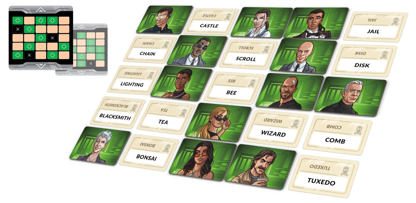 Cge Codenames: Duet Board Game (2Nd Edition) The Top Secret Cooperative Word Association Game For Two Players & Couples Game Nig
