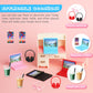 20 Pieces Dollhouse Accessories Doll Travel Accessories Mini Laptop Computer Phone Toy Miniature Glasses Headset Drink Toys Plas