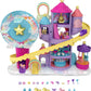 Polly Pocket Dolls & Playset, Rainbow Funland Theme Park With 2 Unicorns, Polly & Shani Micro Dolls, 25 Surprise Accessories