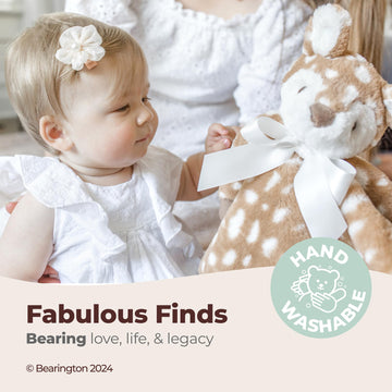 Bearington Baby Willow Plush Fawn Stuffed Animal, 9 Inches