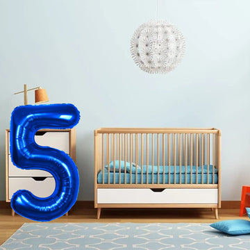 40 Inch Number 25 Balloon Blue Jumbo Giant Big Large Number 25 Foil Mylar Blue Balloons 52Th Birthday Party Anniversary Decorati