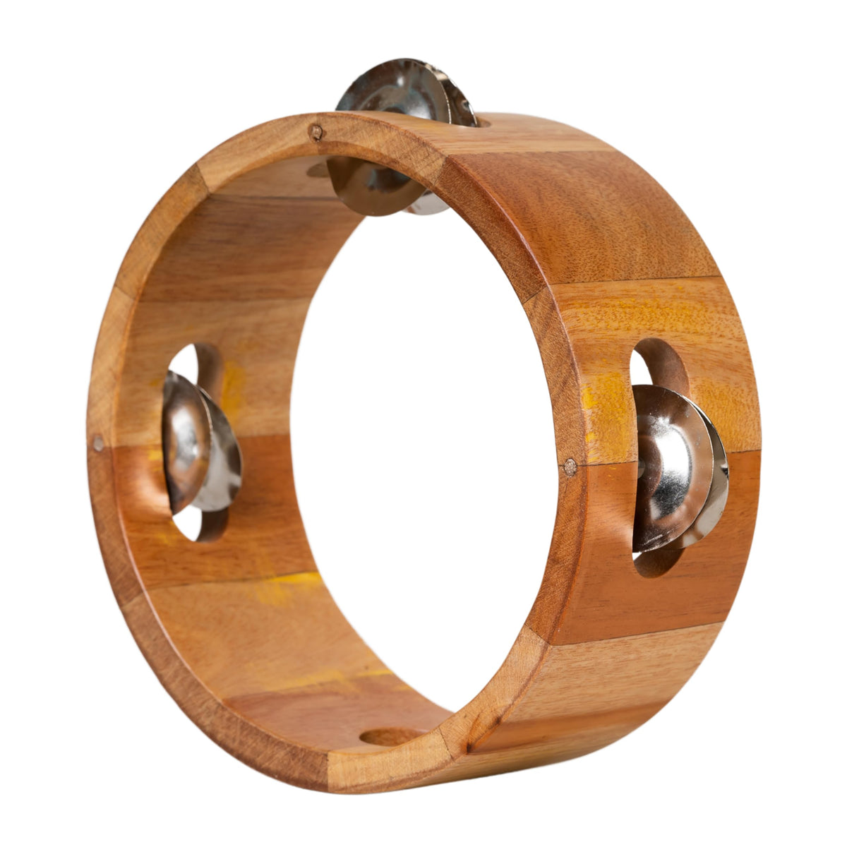 Music People Hand Held Tambourine Drum 6 Inch Metal Jingles Percussion Gift Musical Educational Drum Instrument For Kids Games
