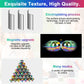 Moonhua 28Pcs Rainbow Stones Fidget Toy, 20Mm Diy Mutual Attraction Desk Balls For Kids Adults, Educational Science Kit For Anxiety Relief, Building Crafts For Teens Party Favors Gift