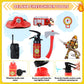 Rizuko Firefighter Costume For Kids With Tool,Fireman Outfit Toys For Boys And Girls Birthday Halloween Party Dress Up 8Pcs (Red
