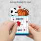 Big Dot Of Happiness Go, Fight, Win - Sports - All-Star Cards For Kids - Happy Valentines Day Pull Tabs - Set Of 12