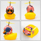 Wonuu Rubber Duck Toy Car Ornaments Yellow Duck Car Dashboard Decorations With Propeller Helmet (S-American Flag)