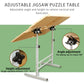 1500 Pieces Puzzle Table With Legs Portable Jigsaw Puzzle Table With Drawers Angle & Height Adjustable Puzzle Tables For Adults